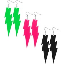 Neon Lightning Ohrringe Set