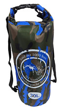 Dry Bag Blau Camouflage Trockensack 30 Liter Seesack wasserdicht Beach Packsack