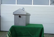 Edelstahl 2,5mm Räucherofen mit WaserHydroverschluß,Heißräuchern Fisch, Fleisch 