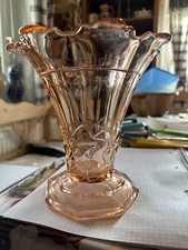 Alte Glasvase Czech Glass Art