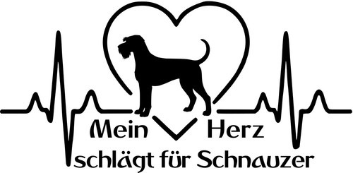 Riesenschnauzer autoaufkleber - riesenschnauzer,