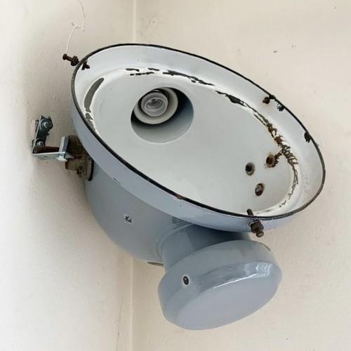 Paar fabriklampen emaillampen - fabriklampen,