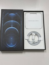 Original Apple iPhone 12 Pro Max Pacific Blue  Verpackung 128GB Leerbox Karton