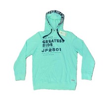 NEU, dünner CAMP DAVID Kapuzen-Pullover, Gr. XL, türkis, Herren-Hoodie, TOP!!