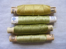 Nähgarn Nähseide Garn Konvolut 4 Rollen Set grün Amann Gütermann hellgrün