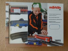 Märklin H0 Set 78055 | 2 Bogenweichen, weitere C-Gleise | Dosto-Wagen | Reisebus
