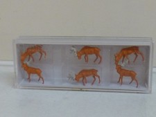 Preiser Spur N:  79179 Hirsche  (6 Figuren), OVP, Gut