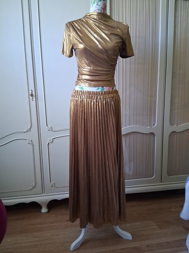 Set abendkleid gold zweiteiler - gold,