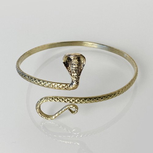 Oberarmreif messing cobra - -,