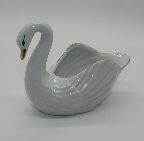 Vintage pflanzgefäss schwan - vintage,