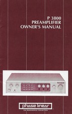 Original Phase Linear P 3800 Bedienungsanleitung/Manual (English) - BA000295