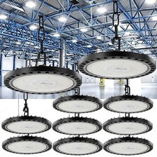 10x 100W 10000LM UFO LED Hallenbeleuchtung Industrielampe High Bay Hallenleuchte