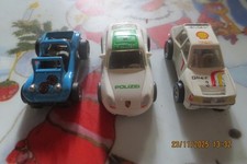 3 Darda Autos Modellautos Rennauto Polizei Porsche 911 Peugeot 205 Beach Buggy