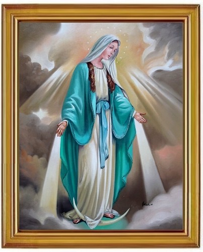 ölbild wundertätige madonna - Ölbild,