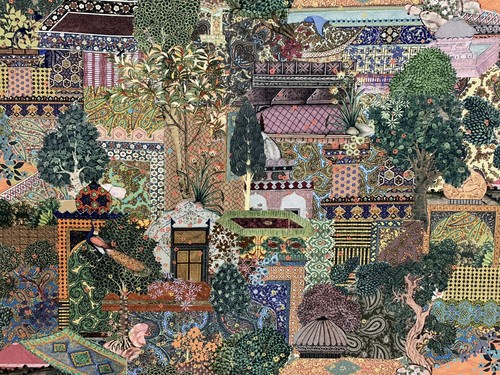 Botanisch bedruckter - botanisch,