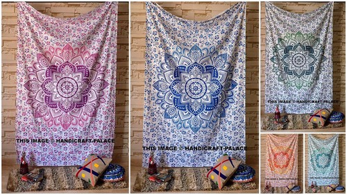 Indisch mandala wandbehang - mandala,