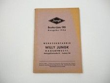 Willy Jungk Werkzeug Katalog