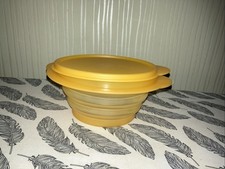 Tupperware Faltschüssel Orange mit Deckel Faltbare Schüssel 700 ml Minimax