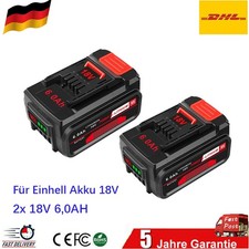 2Stück 18V 6,0AH Für Original Einhell Akku 18V Power X-Change Lithium Batterie