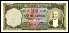 Türkei 100 Lira 1930 Banknote Kemal Atatürk Erhaltung - wie auf dem Foto!...