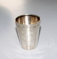 Pokal Andenken-Becher 830 S Silber Punze Mond Krone Jugendstil Becher