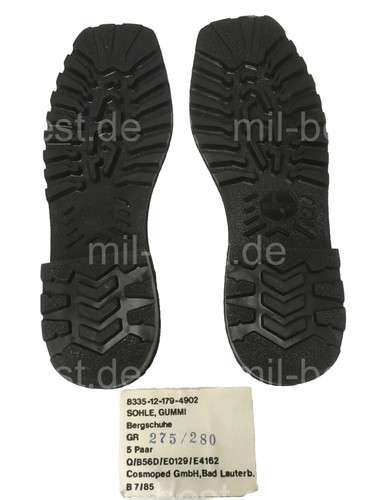 Paar schuhsohle schwarz - 1,