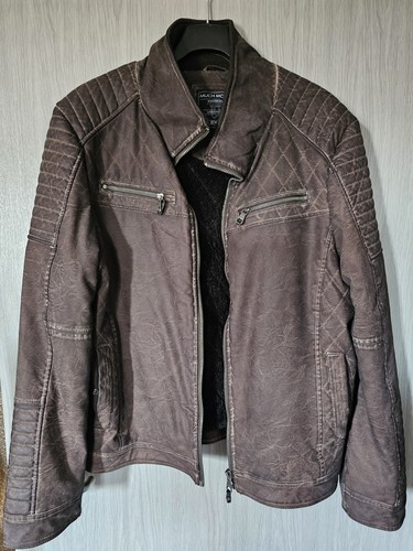 Kunstlederjacke bikerstil - kunstlederjacke,