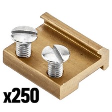 250x Schienenverbinder 15 mm für Gleise Anlagenbau Spur-G Garteneisenbahn