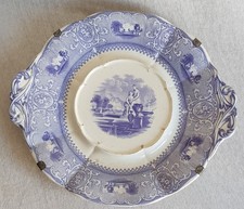 Gustavsberg, Schweden, sehr großer, Ø 38,5 cm, musealer Wandteller, 1873,gemarkt