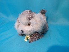 Deko Figur Hund / aus Kaninchenfell