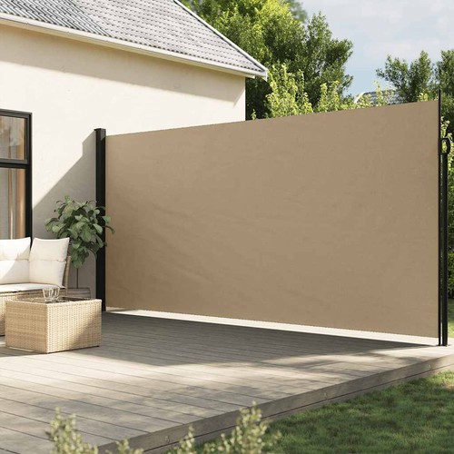 Seitenmarkise ausziehbar beige - ausziehbar,