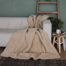 Luxus Wolldecke Kamelhaar Dick