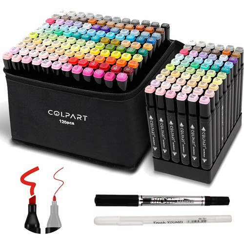 120 farben alkohol marker set - 120-farben,