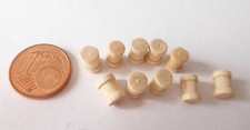 10x Fadenrolle Spule Holz