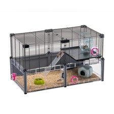 Hamsterkäfig MULTIPLA MEDIUM Ferplast Tier Haustier Zuhause mit Zubehör & Schlauch