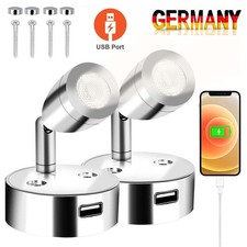 2x 12V LED Leselampe Touch