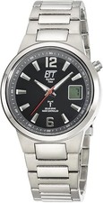 Herrenuhr ETT Titan Uhr Funk-Solar EcoTechTime gut lesbar Everest EGT-11465-51M