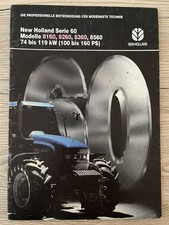 New Holland Serie 60 Traktor Prospekt Tractor Brochure
