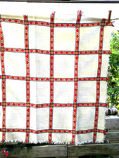 Webtextilien -LEINEN--Landhaus--Mitteldecke-Überwurf-