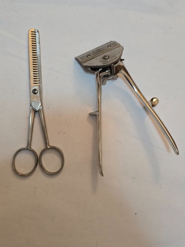 Vintage friseur scherenset - scherenset, &