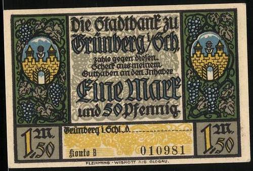 Notgeld grünberg sch - sch.,, 1