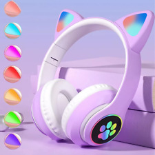 On Ear Kopfhörer 5.0 Kinder Bluetooth Kabellos Stereo Bass Kopfhorer Faltbare DE