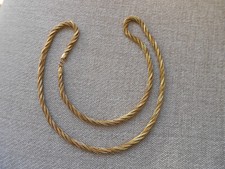 hochwertige Modekette Kordelkette vergoldet 90cm