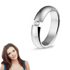 Damen Ring mit Stein- Massiv- 925er Sterling Silber - Inkl. GRAVUR- 01