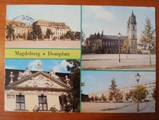 Postkarte 2731 gelaufen, Magdeburg, Domplatz, Ansichtskarte, Sammlung