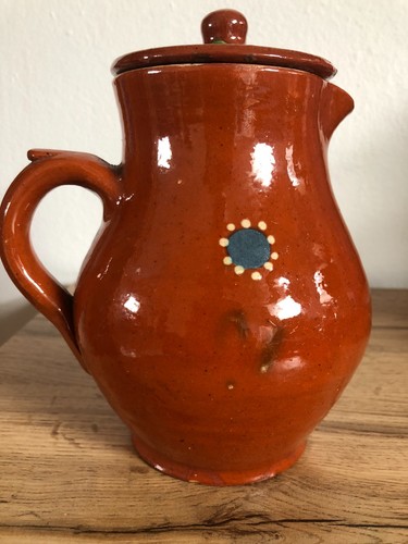 Vintage keramik kanne mit - kanne,