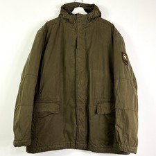 Strellson Jacke Parka Swiss Cross Edition Gr.58 Herren Khaki Gefüttert Kapuze