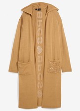 Neu Kapuze Strick-Mantel mit