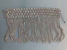 ZARA "Trinny" Glitzer Kette CHOKER STRASS MIT RHINESTONES SILVER