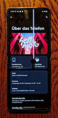 Motorola razr 256gb - motorola,